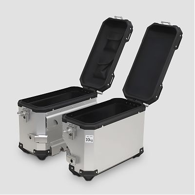 Комплект боковых алюминиевых кофров (Анодированный)