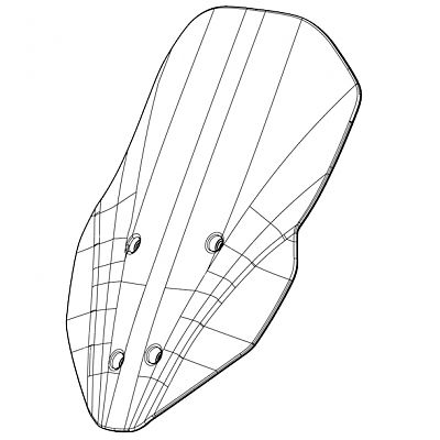 Ветровое стекло, высокое